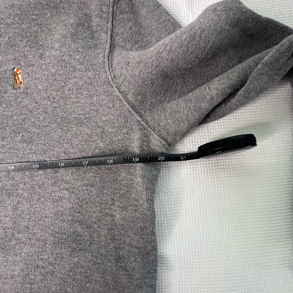 Polo Ralph Lauren Cotton-French Rib Half Zip, Light Gray Medium - Picture 7 of 10